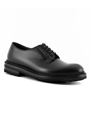 Stringata Derby in pelle spazzolata nera GREEN GEORGE | 2010NERO